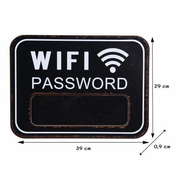 Tablica ścienna czarna Wifi Password