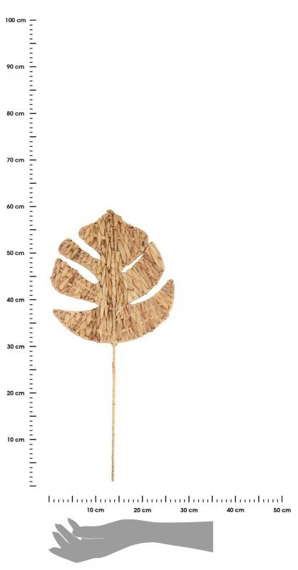 Liść pleciony z trawy morskiej 58x31 cm