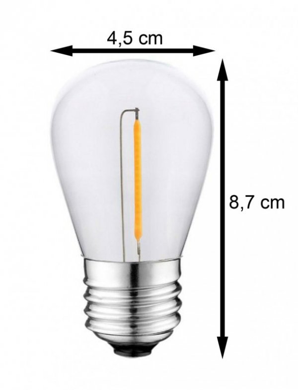 Żarówka filamentowa LED 1,5W 2700K