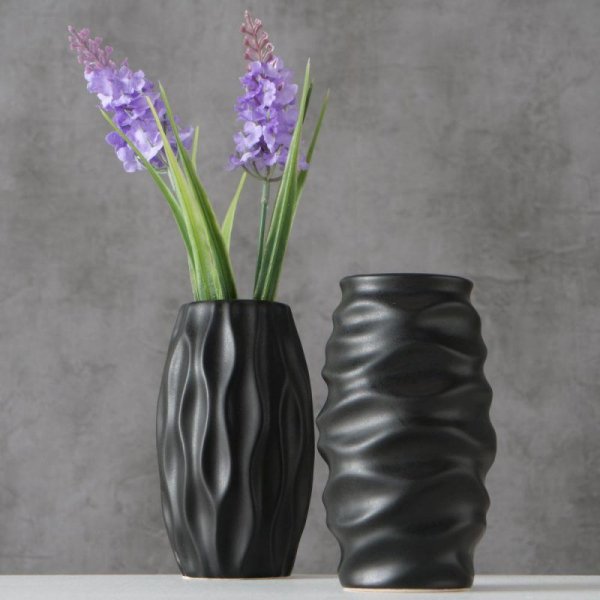 Czarny wazon Janina wzór 1