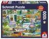 Schmidt Puzzle 1000 elementów Pamiątki z podróży