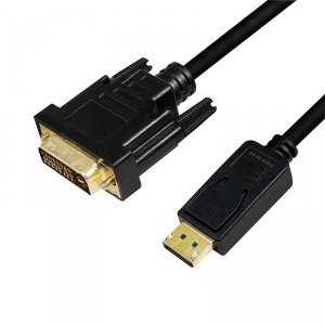 LogiLink Kabel DisplayPort 1.2 do DVI 24+1, 1m, Czarny