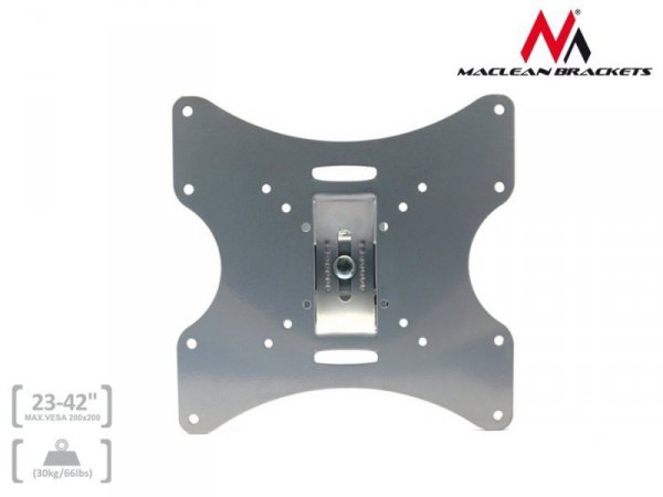 Maclean Uchwyt do Telewizora lub monitora 23-42&quot; 30kg uniwersalny MC-501A S max vesa 200 srebrny