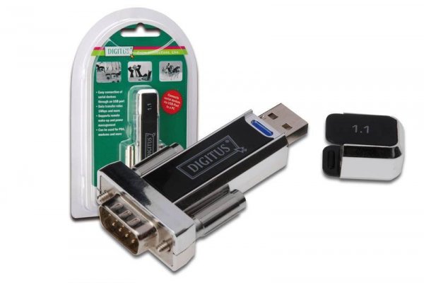 Digitus Konwerter/Adapter USB 1.1 do RS232 (DB9) z kablem Typ USB A M/Ż 80cm