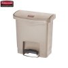 Kosz Slim Jim® Step-On 15L Resin Containers beige