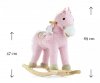 Koń  na biegunach bujak Pony Pink różowy