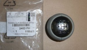 Original Schaltknauf 6 Gang Peugeot 307 Citroen C3 C4 C5  2403FH