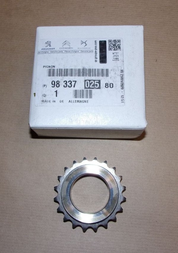 ORIGINAL Citroen Peugeot Zahnrad Kurbelwelle CITROEN C4 PEUGEOT 207 208 308 508 RCZ 1,6 16V 9833702580 0513C8