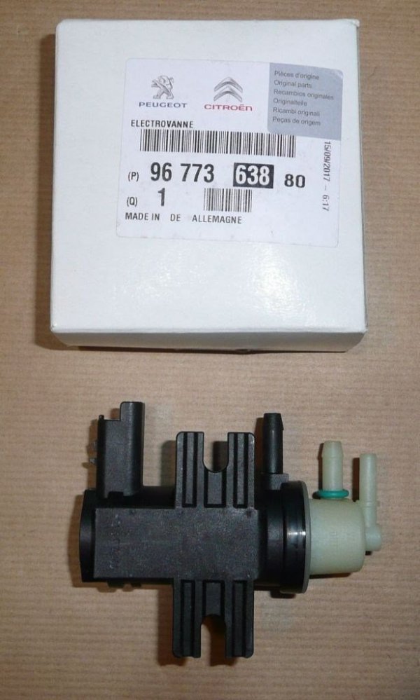 ORIGINAL PSA  Magnetventil Druckregelventil Turbolader CITROEN PEUGEOT 1.6 BlueHDi , 9677363880 ,   3646462  , SU001-A3672