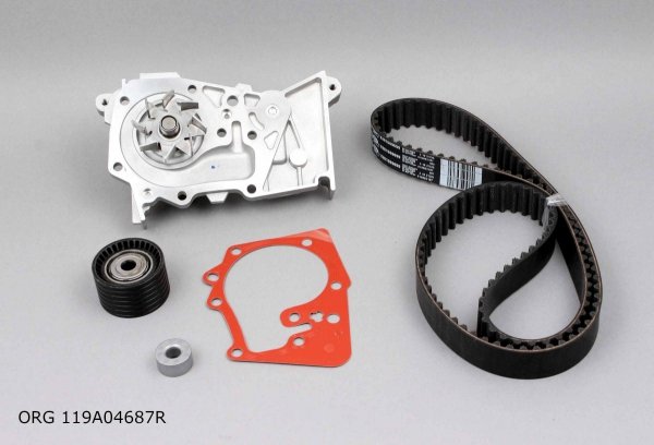 Original Wasserpumpe + Zahnriemensatz Renault 1.6 16V 03- K4M , 119A04687R , 130C13191R , 210100753R