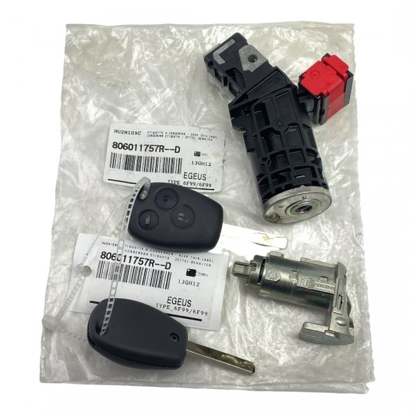 Originalteil Neu Zündschloss Schlüsselsatz für Trafic III Master III Kangoo II Clio III Modus , 806011757R