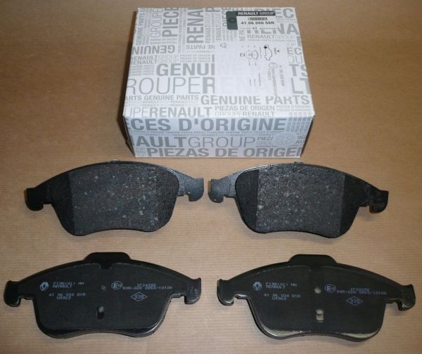 Original Bremsbeläge vorne für Renault Laguna 3, Scenic III , 410605055R ,  410600011R , 440608746R , 8660000764 ,410607585R