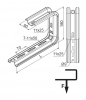 Wspornik 180mm 170mm WFC100 720310