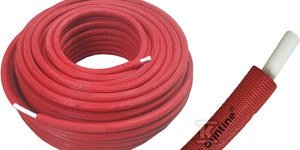 Rura ONNLINE PERT/AL/PERT 20mm x 2,0mm w otulinie/izolacji termicznej 9mm CZERWONA RA20-PERT-ON-OTUL-R /100m/