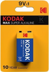 Bateria alkaliczna KODAK MAX K9V (LR9), blister=1 szt