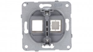 Karre Płytka Czołowa Z Ramką Szkieletową Do Gniazd Teleinformatycznych Mocowanie Typu Keystone Jack Wycięcie Kwadratowe, Kolor B