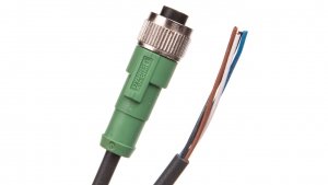 Kabel czujnika/urządzenia wykonawczego 4P M12 prosty, wolny koniec przewodu 5m SAC-4P- 5,0-PUR/M12FS 1668124