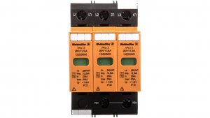 Ogranicznik przepięć B C Typ 1 2 3P 12,5kA 1,4kV 280V VPU I 3 280V/12,5KA 1352200000