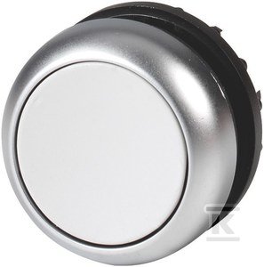 M22-D-GR Przycisk płaski szary z samopowrotem 132671