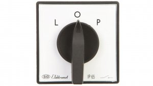 Łącznik krzywkowy L-0-P 3P 25A IP44 z płytką przednią Łuk 25-42 IP-65 922527