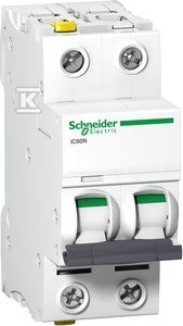 Wyłącznik nadprądowy iC60N-C2-2 C 2A 2-biegunowy A9F04202