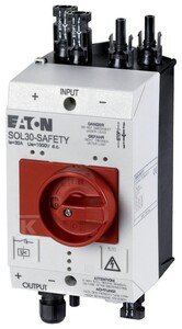 Rozłącznik przeciwpożarowy do PV 30A, MC4, wyzw. podnap. zwł. 230V50Hz SOL30-SAFETY/2MC4-U(230V50HZ) 144122