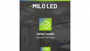 Plafoniera sieciowo-awaryjna MILO M 3H MT 4000K IP65 / 92783