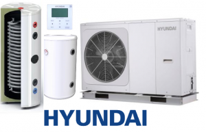Zestaw Pompa Ciepła HYUNDAI Monoblok 8kW + Zbiornik buforowy SL 130L + SOLITANK Zasobnik stojący CWU 245L z wężownicą 3.83m2