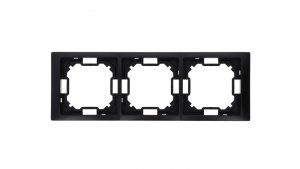 Simon Basic Ramka 3-krotna Neos IP20 czarny mat BMRC3/49