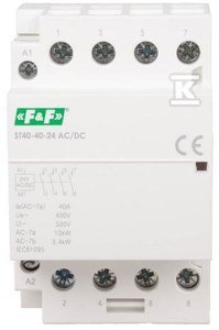 STYCZNIK 40A, 24 V ACDC, STYKI 4NO