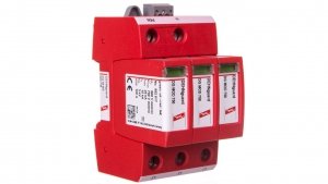Ogranicznik przepięć C Typ 2 3P 15kA 3kV ( napiecięcie znamionowe warystora Umov = 750V AC, do IT 500) DEHNguard M WE 600 FM 95
