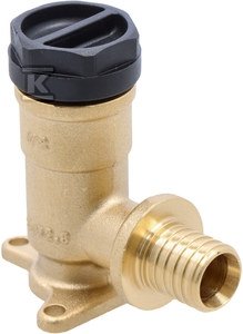 Kolano ścienne mosiężne z uszami GW ultraLINE - 20 Rp1/2 L = 52.5 mm 2509286009