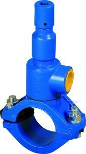 Nawiertka przyłączeniowa DN110x40 do rur PVC/PE (samonawiercająca), PN10, GJL-żeliwo szare .400.110.040 66