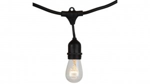 Łańcuch LED VT-713 15x E27 Czarny IP65 3673