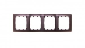 SISTENA LIFE Ramka poczwórna pionowa choco 771208