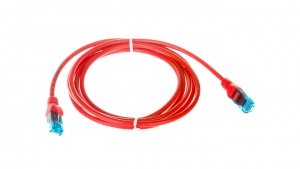 Kabel krosowy (Patch Cord) U/UTP kat.5e czerwony 2m DK-1512-020/R