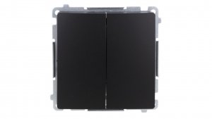 Simon Basic Łącznik świecznikowy z podświetleniem LED (moduł) 10AX, 250V, szybkozłącza, czarny BMW5L.01/49