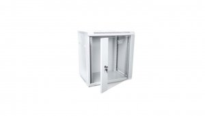 Szafa krosowa wisząca niedzielona 19 cali 12U 600x635x450 szara DN-W19 12U/450