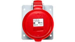 Gniazdo tablicowe 5P 32A 400V czerwone IP44 P17 TEMPRA PRO 555289