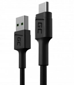 KABEL USB-A -|} USB-C Green Cell POWERSTREAM 30cm ULTRA CHARGE QUICK CHARGE 3.0 KABGC25
