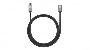 Przedłużacz USB-C 3.2 Gen2 M/F 100W 5A czarny ICOC MUSB322-CMF-010 /1m/