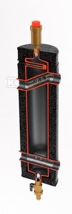 Sprzęgło hydrauliczne ocieplone SHE-CD Condens do 55 kW 1'' EPP