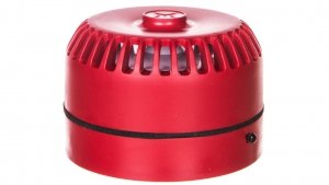 Sygnalizator akustyczny ROLP 9-28VDC 102dB czerwony płytki 32 tony CNBOP ROLP/SV/R/S 540501FULL-0389X