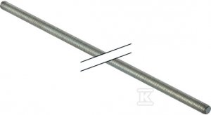 PRĘT GWINTOWANY M10 L=2.0M (KAN.HDPE)