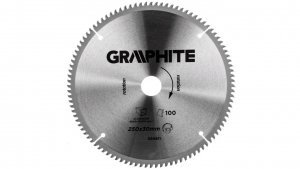 Tarcza do pilarki widiowa 250 x 30 mm, 100 zębów do aluminium 55H611