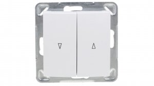 IMPRESJA Łącznik żaluzjowy /z blokadą mechaniczną/ biały ŁP-7YB/m/00