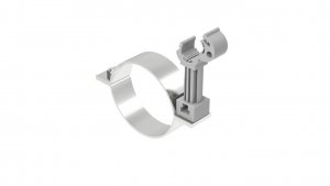 Uchwyt do rury spustowej fi 100mm nierdzewny z plastikiem 64.10/P NI /96421005/