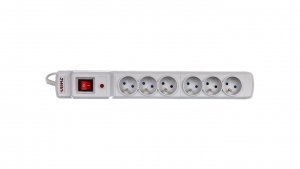 LISTWA ZASILAJĄCA ARMAC MULTI M6 1.5M 6X 230V PL SZARA M6/15/SZ