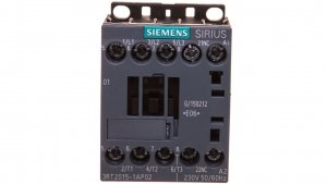 Stycznik mocy 7A 3P 230V AC 0Z 1R S00 3RT2015-1AP02