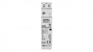 Stycznik modułowy instalacyjny 25A 1Z 1R 230V AC typ: STM-25-11 EXT10000290
